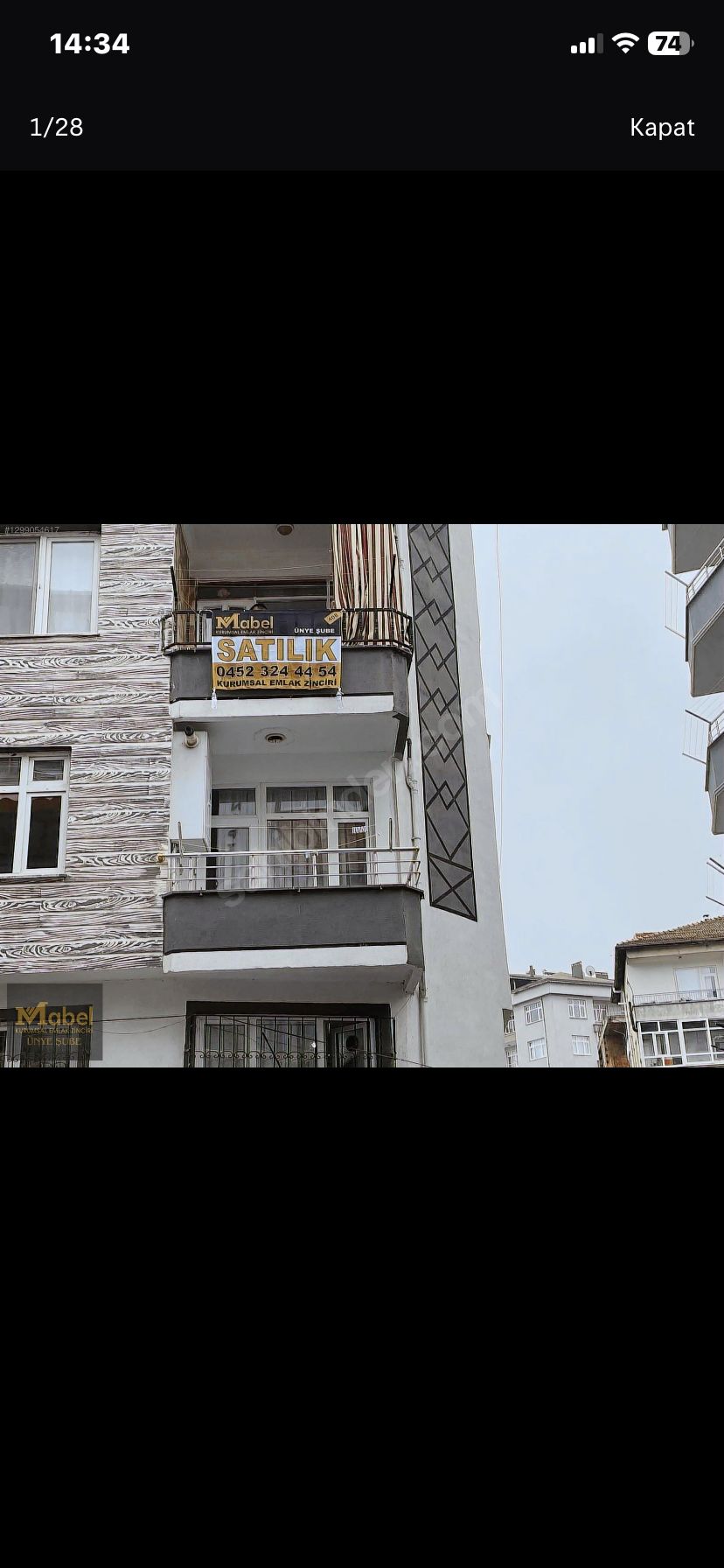 MABELDEN ÇAMURLU MAHALLESİNDE 2+1 DAİRE